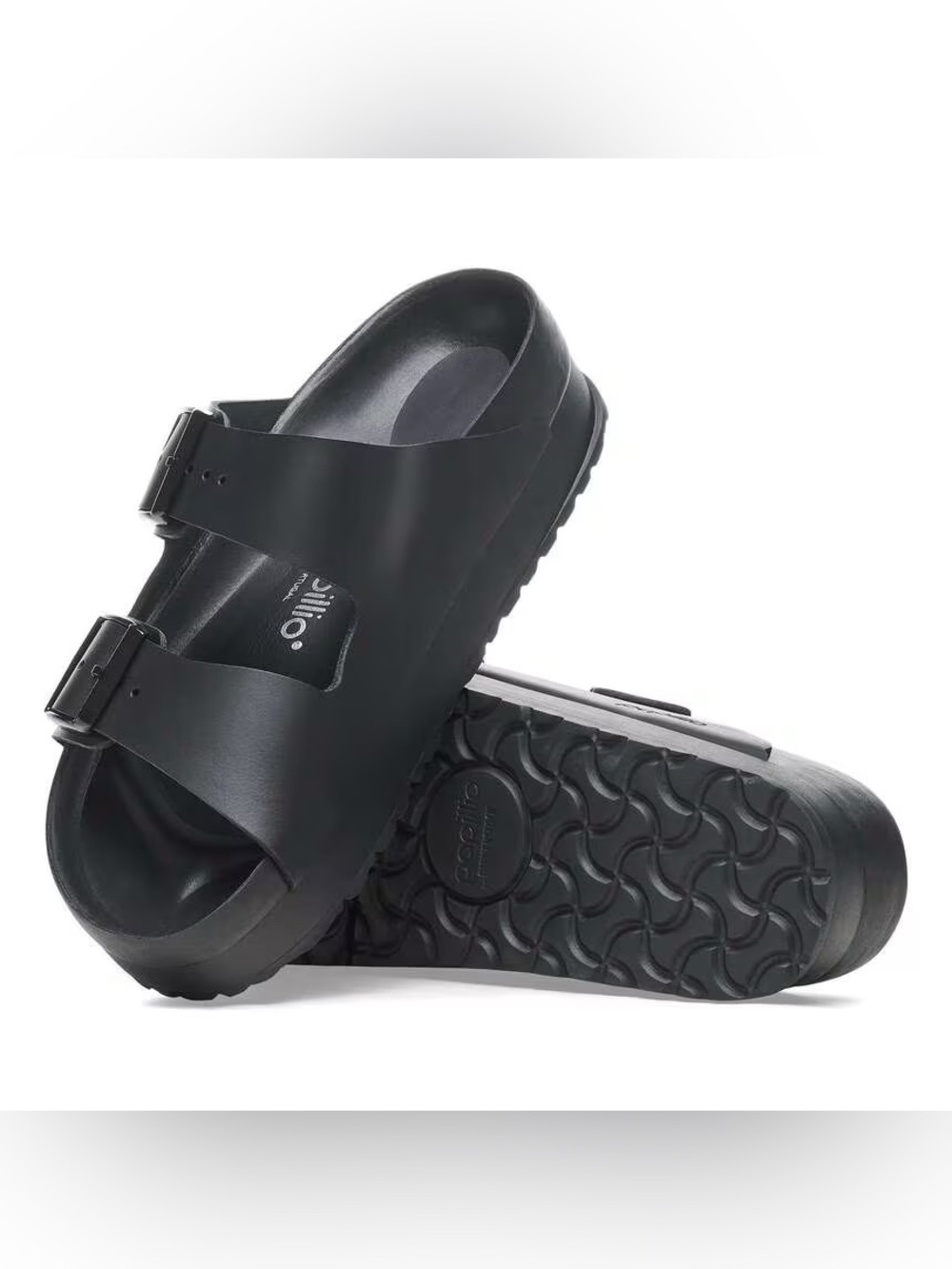 Birkenstock Arizona Platform Flex Exquisite Sandals in Black